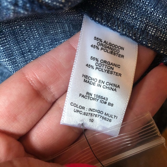 Derek Lam for DesigNation chambray jumper dress size 10 - Picture 8 of 9